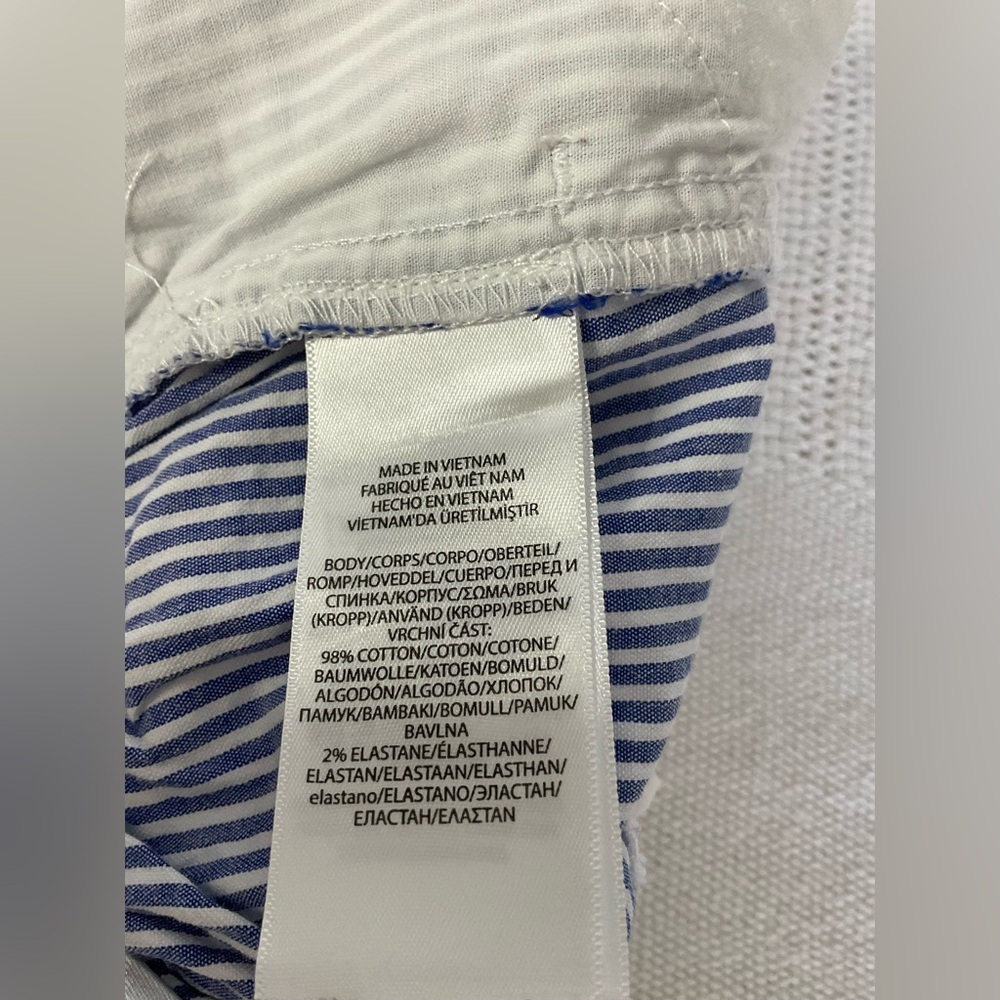 Ralph Lauren Casual Blue and White Striped Bottoms - Picture 4 of 4